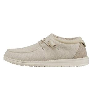 Hey Dude Women's Cindy Fleece lined Shoes in Light Beige